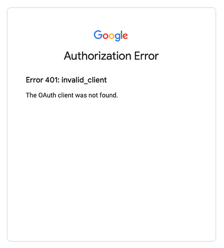 redash google OAuth error